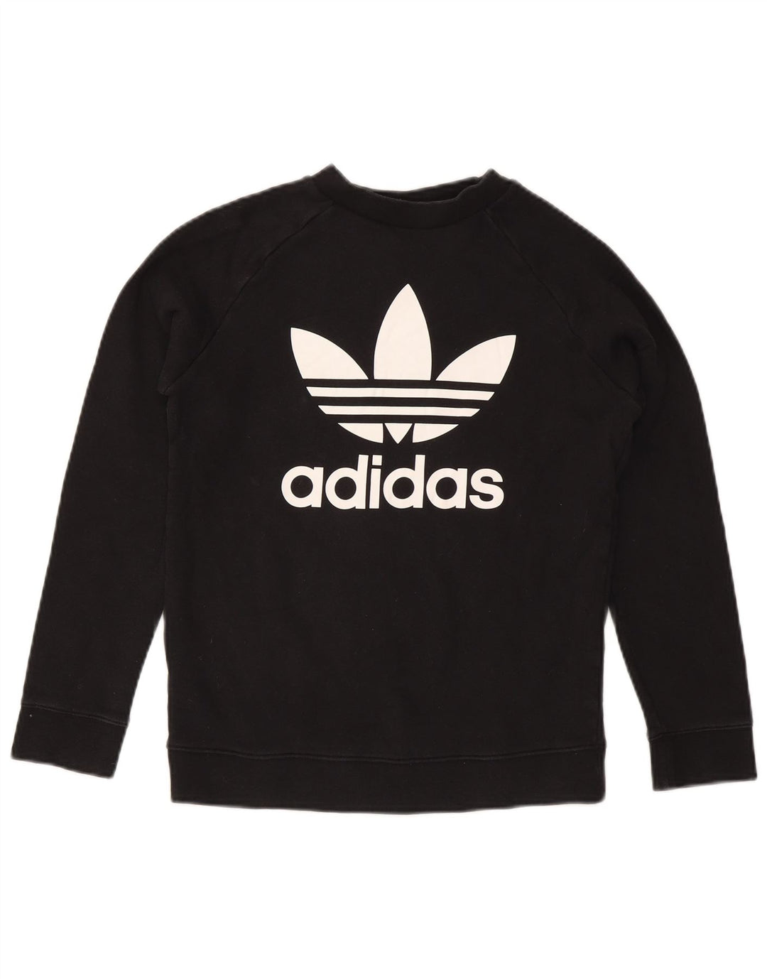 Женский свитер с рисунком Adidas UK 12, средний черный