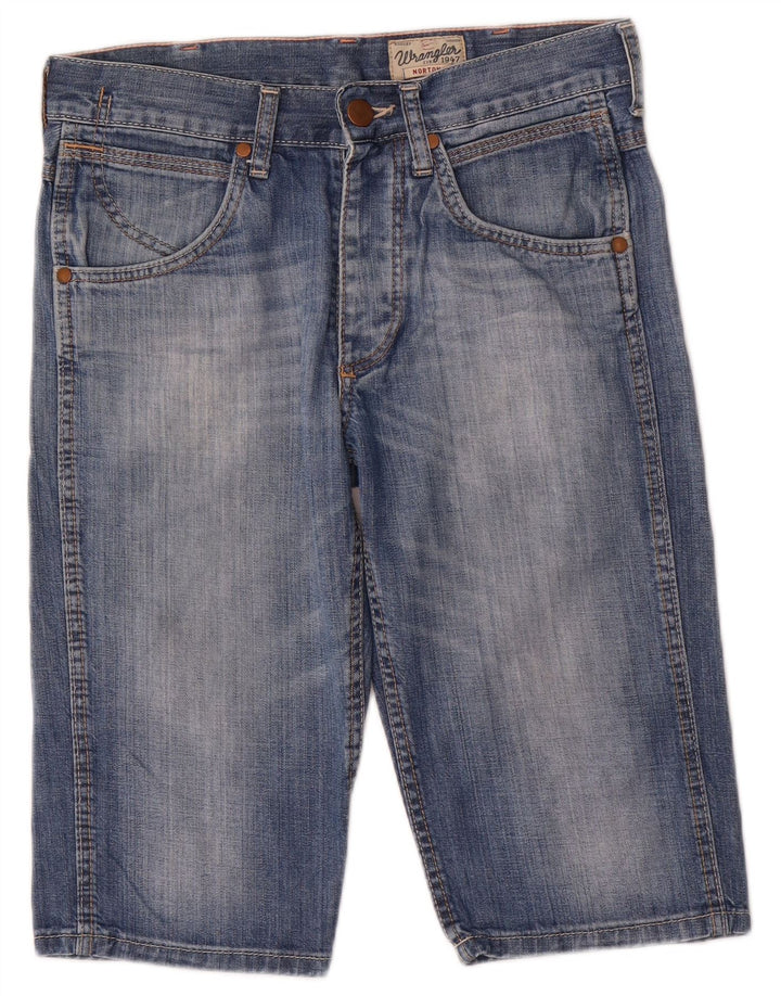 Мужские джинсовые шорты WRANGLER Norton W29, маленькие синие, хлопок