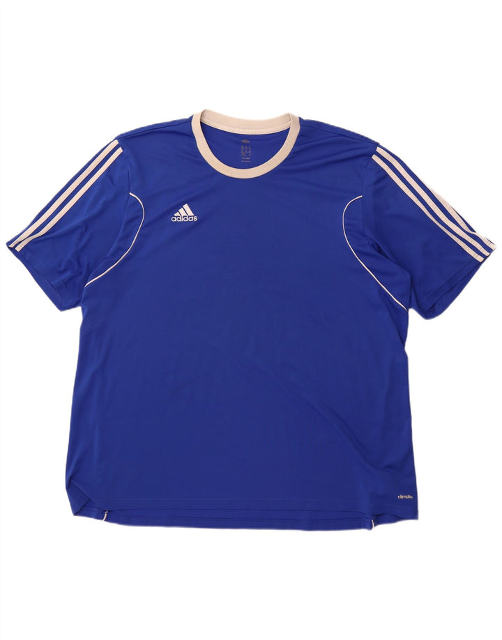 Мужская футболка Adidas Climalite Top 3XL Синий Полиэстер