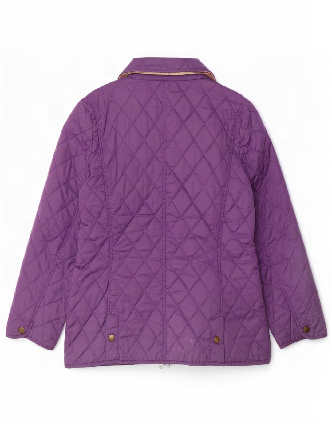 Женская стеганая куртка Barbour UK 12, средний фиолетовый полиэстер