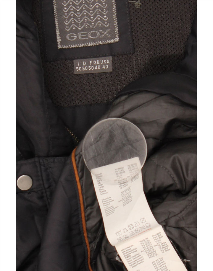 Мужская куртка Geox с капюшоном UK 40, большая, темно-синяя, полиамид
