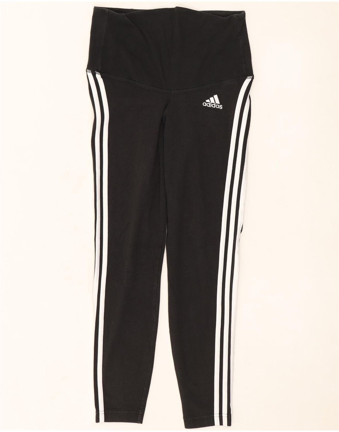 Женские леггинсы Adidas UK 12/14, средний черный хлопок, черный