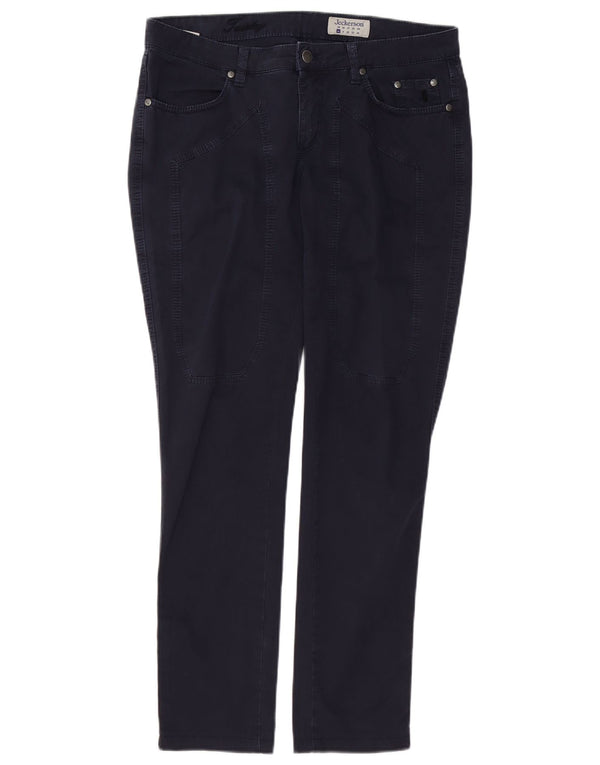 Женские узкие повседневные брюки Jeckerson W30 L30, темно-синие, хлопковые