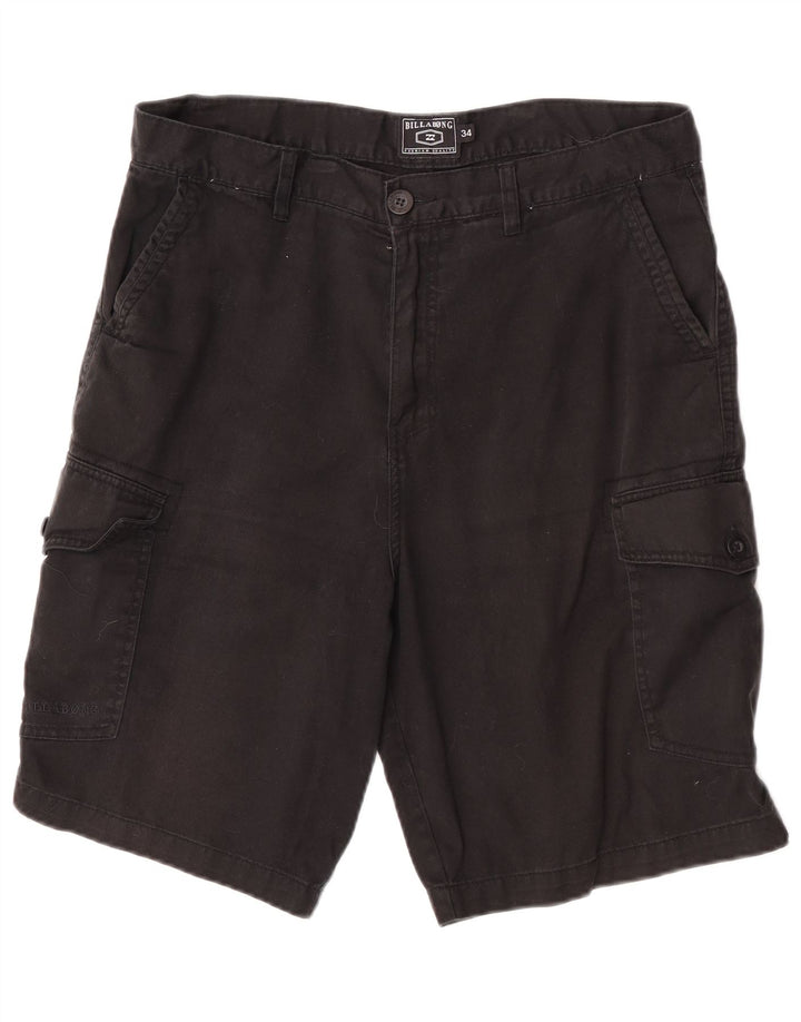 Мужские шорты карго Billabong W34, большие черные, хлопок