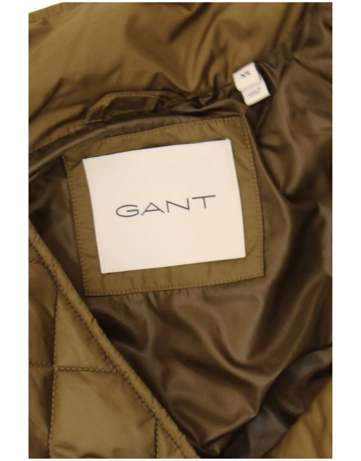 Женская стеганая куртка оверсайз Gant UK 6 XS Хаки