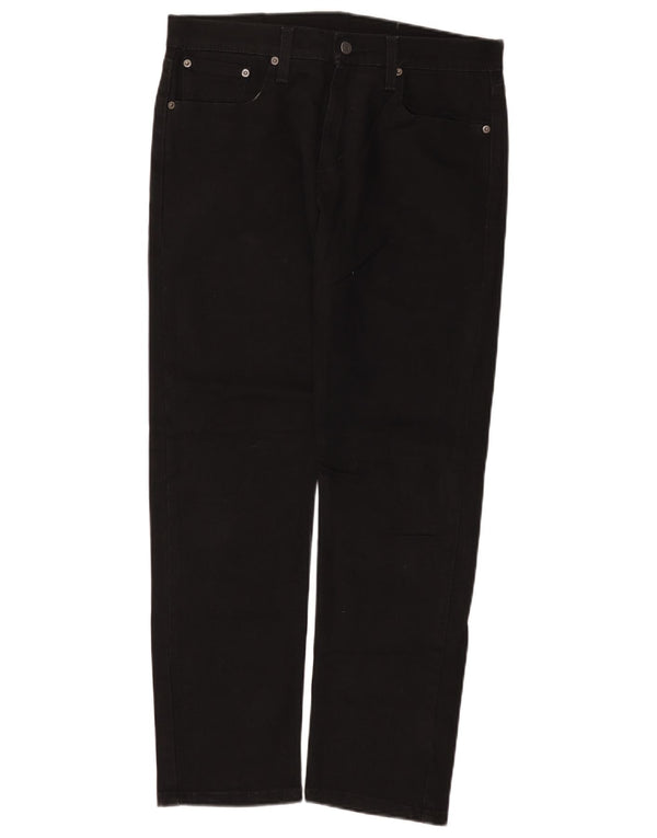 Мужские зауженные джинсы Levi's 502 W32 L30, черный хлопок