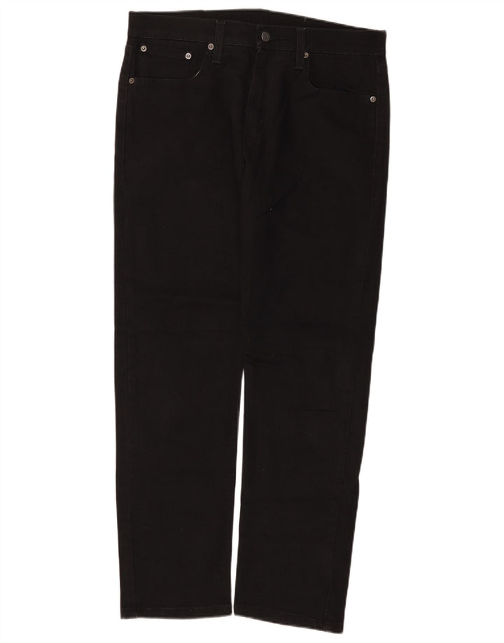 Мужские зауженные джинсы Levi's 502 W32 L30, черный хлопок