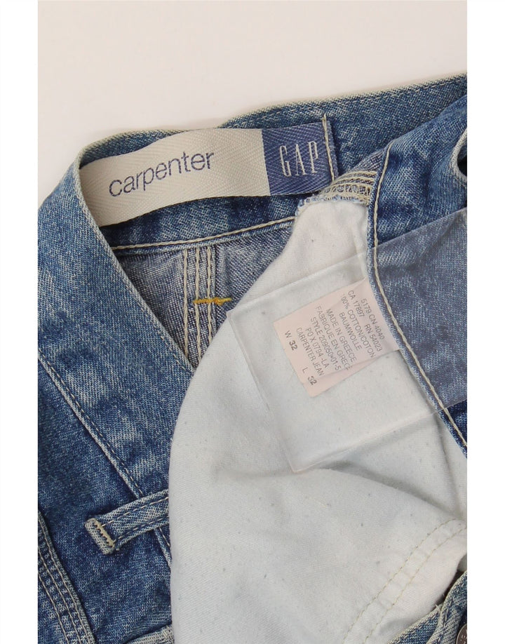 Мужские прямые джинсы-карго Gap Carpenter W32 L32, синие, хлопок