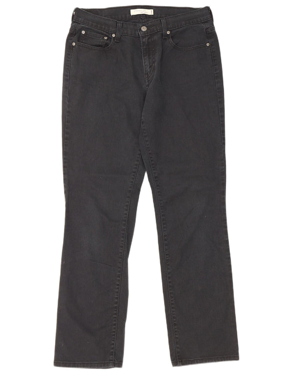 Женские прямые джинсы Levi's 505, размер США 10, большие W32 L31, черный хлопок