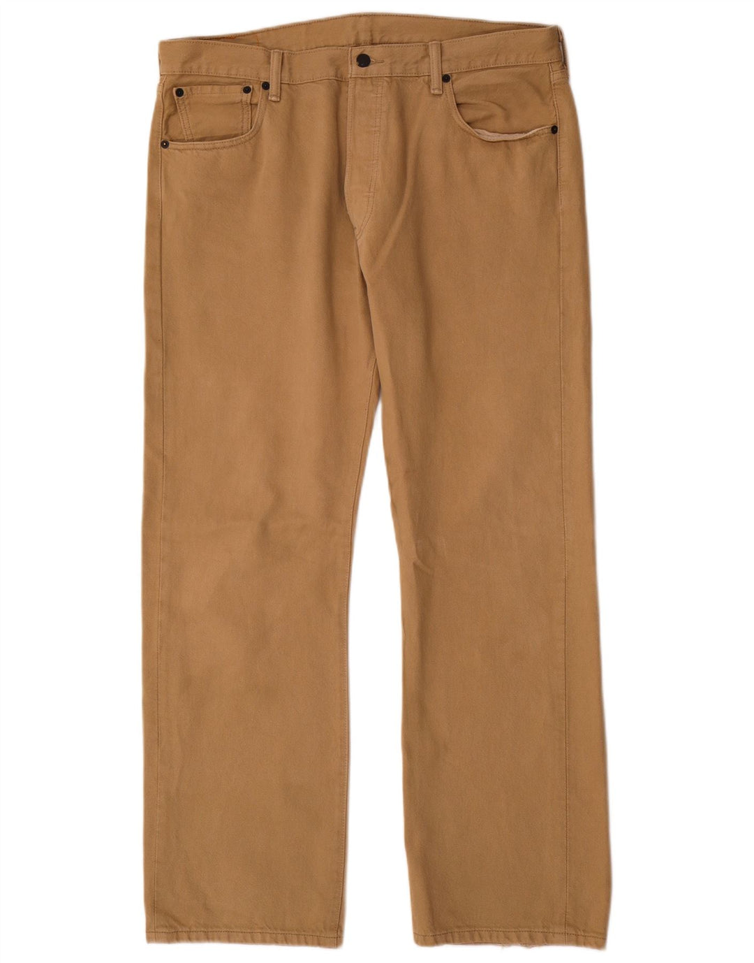 Мужские прямые джинсы Levi's 501 W36 L30, бежевый хлопок