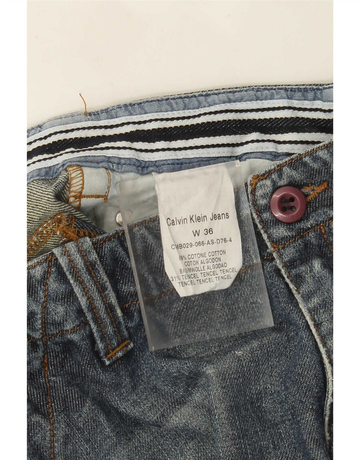 Мужские прямые джинсы Calvin Klein W36 L29 синие Tencel