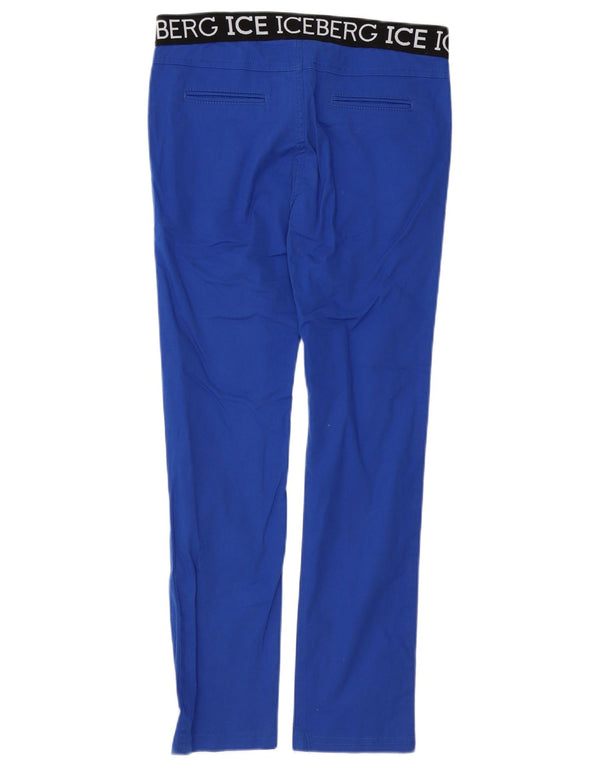 ICEBERG Брюки-чиносы скинни для мальчиков 12-13 лет, синие, хлопок