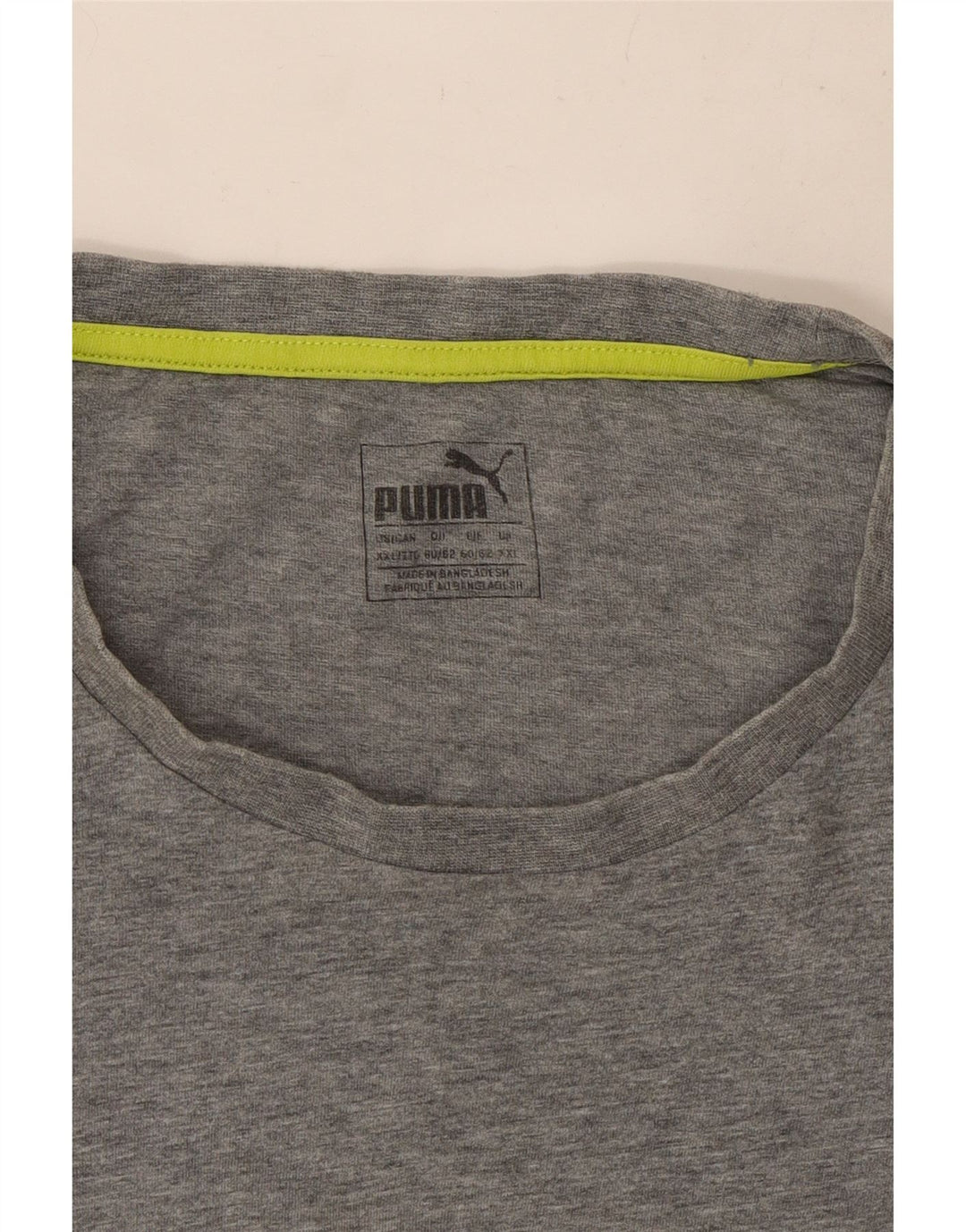 Мужская футболка с рисунком Puma 2XL серая в крапинку