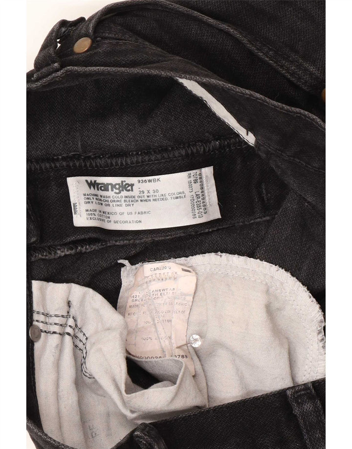 Мужские прямые джинсы Wrangler W29 L30, черный хлопок