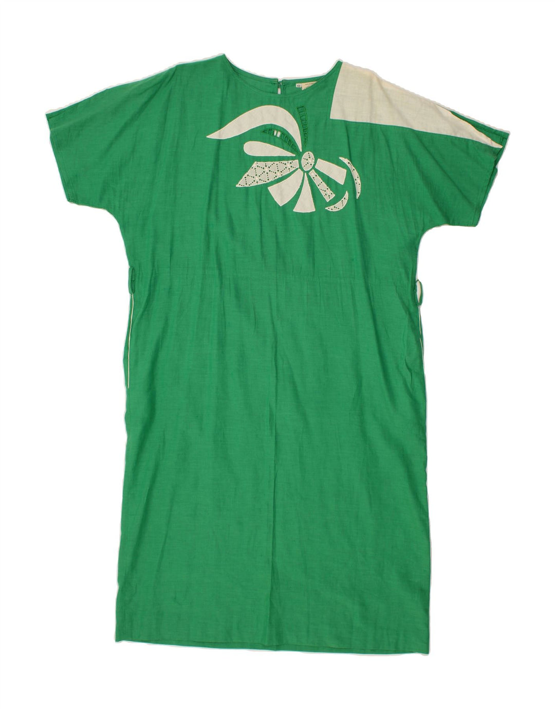 VINTAGE Womens Sheath Dress IT 48 XL Green Floral Vintage Vintage and Second-Hand Vintage from Messina Hembry 