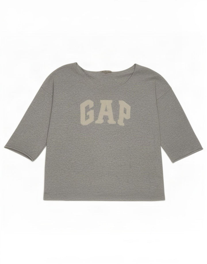 Женский топ с рисунком Gap, рукав 3/4, UK 16, большой серый