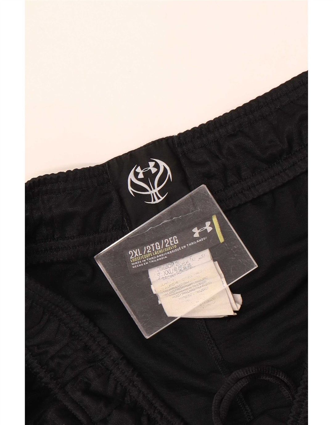 Мужские спортивные шорты с рисунком Under Armour 2XL, черный полиэстер
