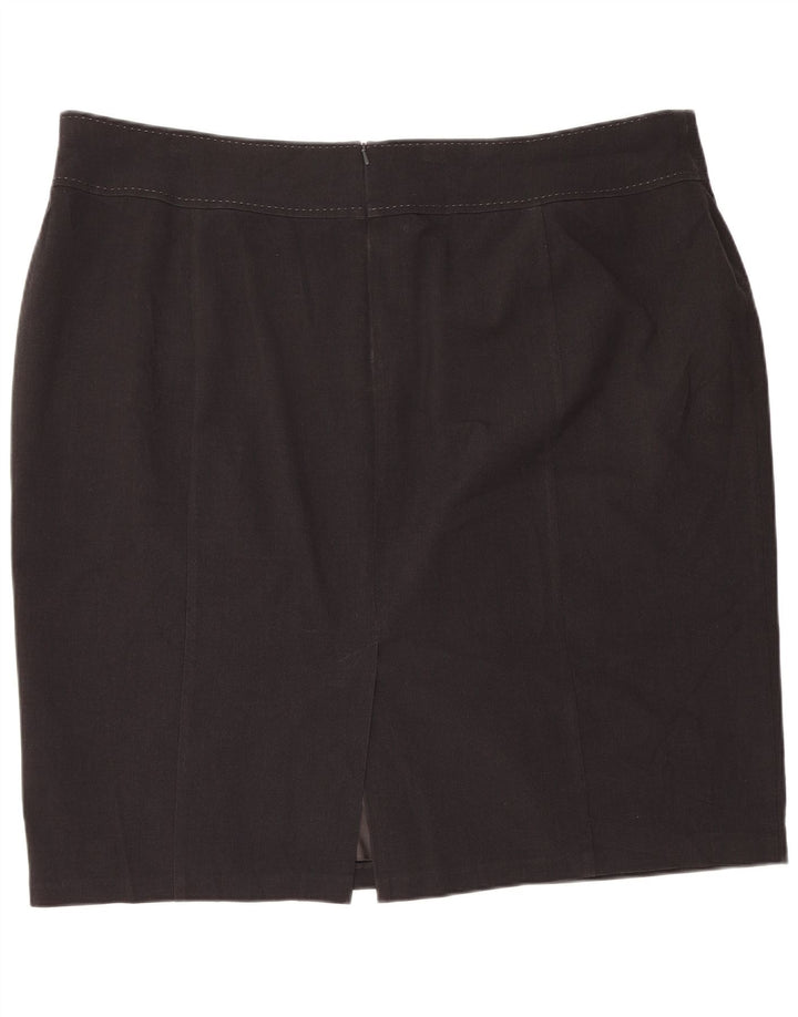 MARKS & SPENCER Womens Pencil Skirt UK 26 5XL Black Polyester