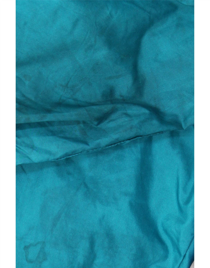 Мужской спортивный костюм с леопардовым принтом, верхняя куртка UK 42/44, большой синий нейлон с цветными блоками