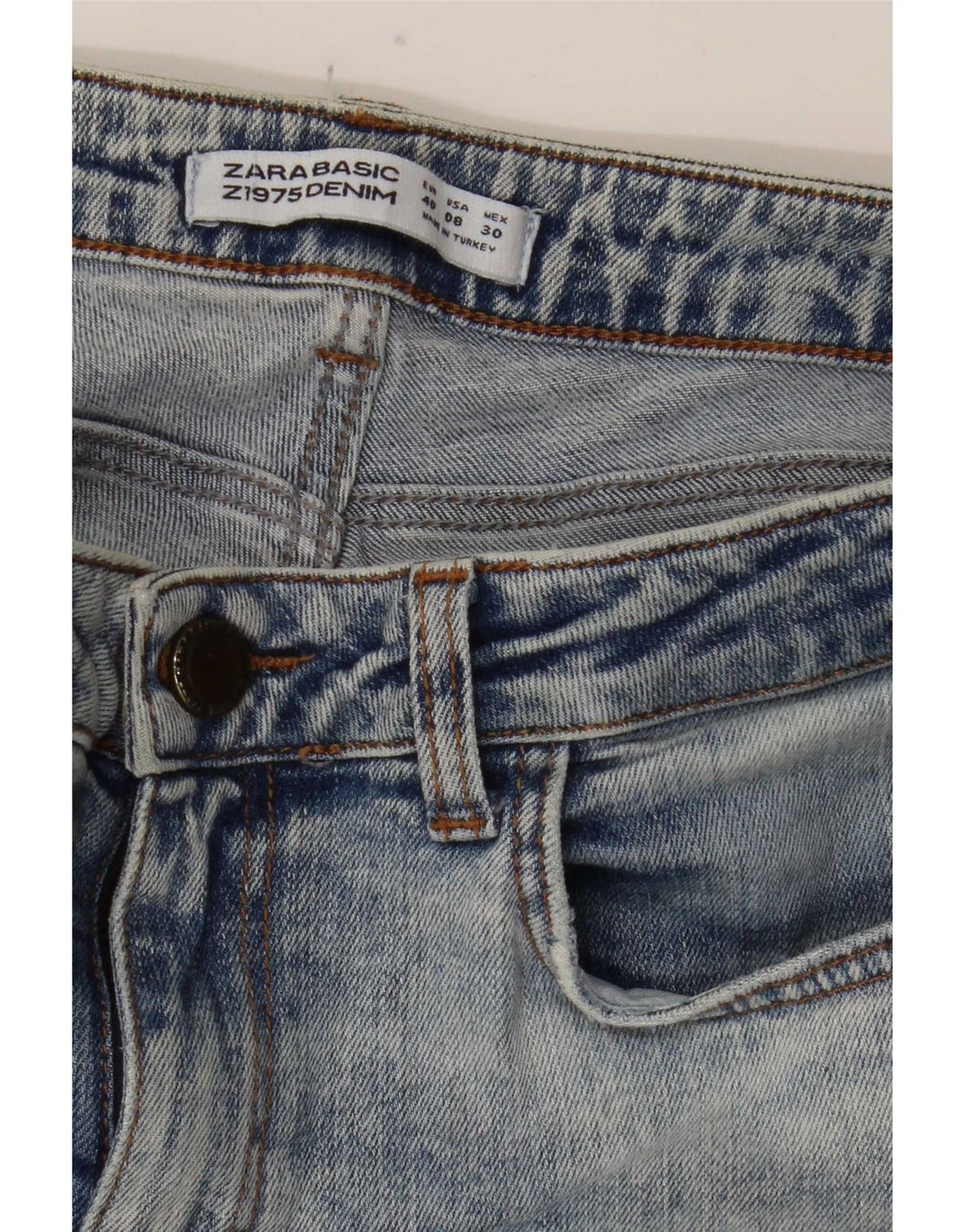 Женские джинсы скинни Zara EU 40 Medium W30 L29 Синие