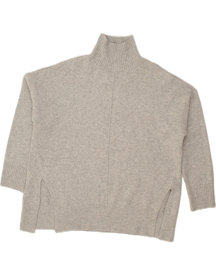 FRENCH CONNECTION Womens Roll Neck Jumper Sweater UK 14 Medium Grey Vintage French Connection and Second-Hand French Connection from Messina Hembry 