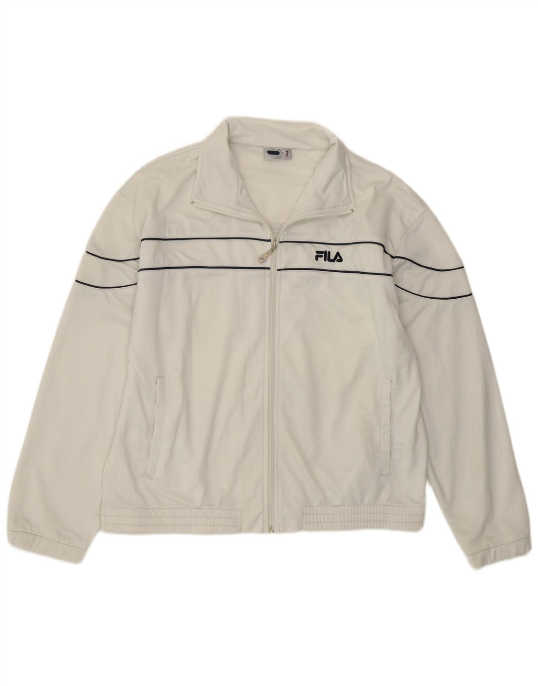 Мужской спортивный костюм Fila, верхняя куртка, маленький белый полиэстер