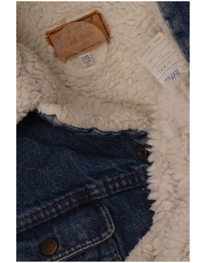 Мужская джинсовая куртка RIFLE Sherpa UK 44 2XL, синяя, хлопок