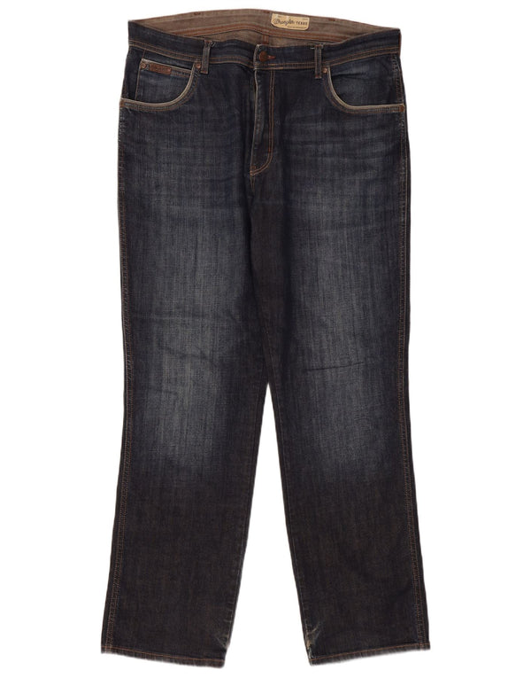 Мужские прямые джинсы Wrangler Texas Stretch W38 L32, синий хлопок