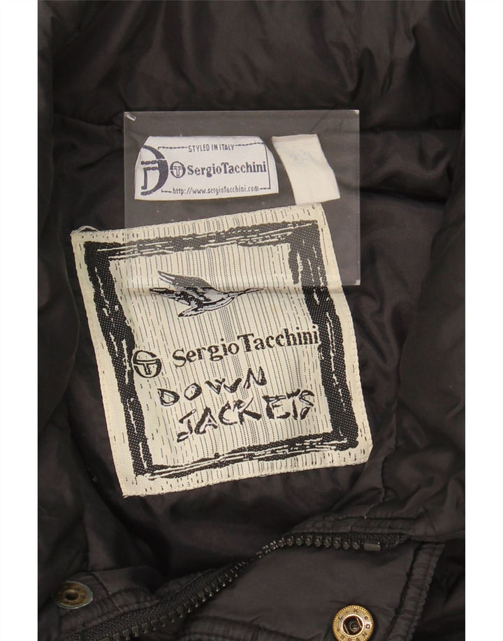 SERGIO TACCHINI Mens Padded Jacket UK 44 2XL Black