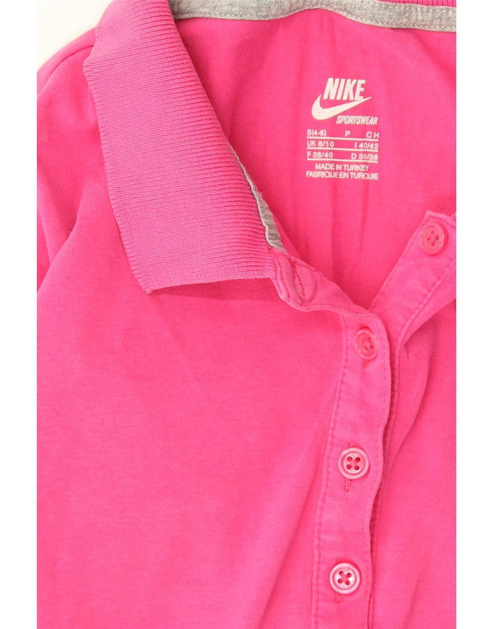 Женская рубашка поло Nike, США, 4/6, маленькая, розовая