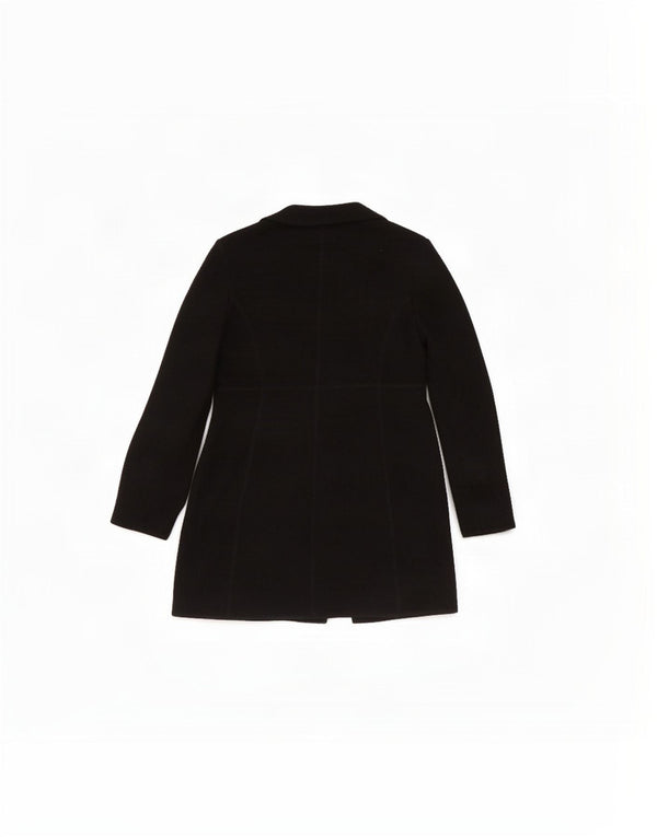 Женское пальто Dkny US 8, среднее, черное, шерстяное