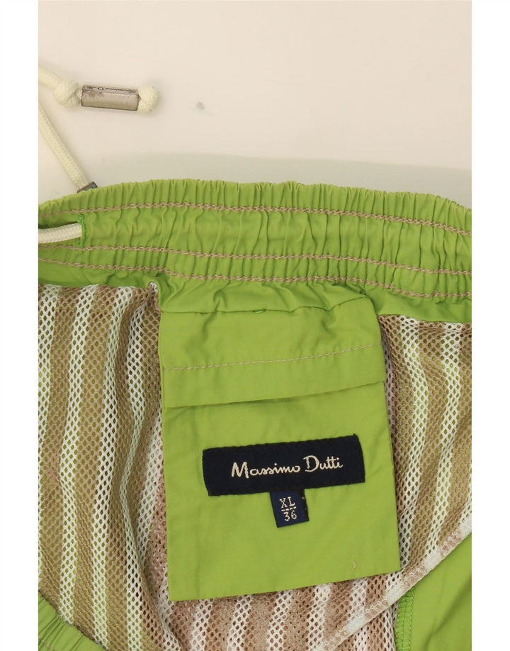 MASSIMO DUTTI Mens Swimming Shorts XL  Green Polypeptide Vintage Massimo Dutti and Second-Hand Massimo Dutti from Messina Hembry 