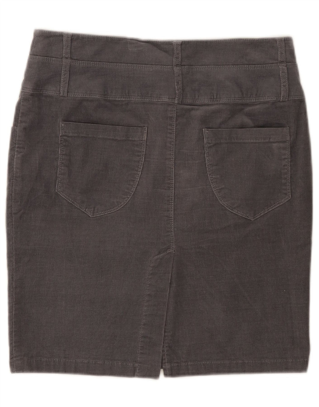 Женская мини-вельветовая юбка Benetton IT 42 Medium W30 Серый хлопок