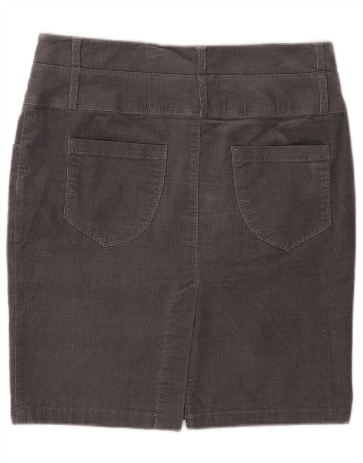 Женская мини-вельветовая юбка Benetton IT 42 Medium W30 Серый хлопок