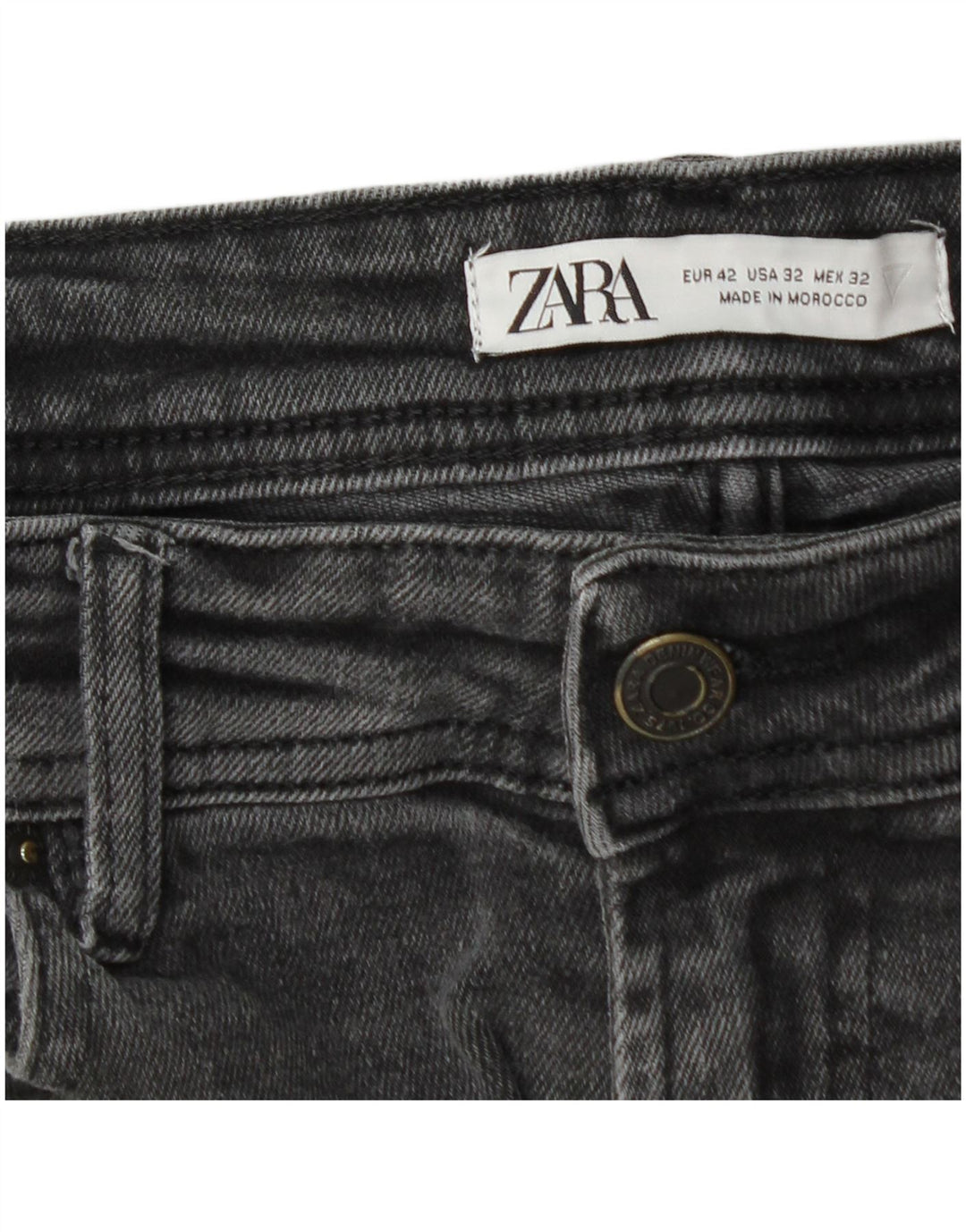Мужские зауженные джинсы Zara EU 42 Medium W32 L30 Серые