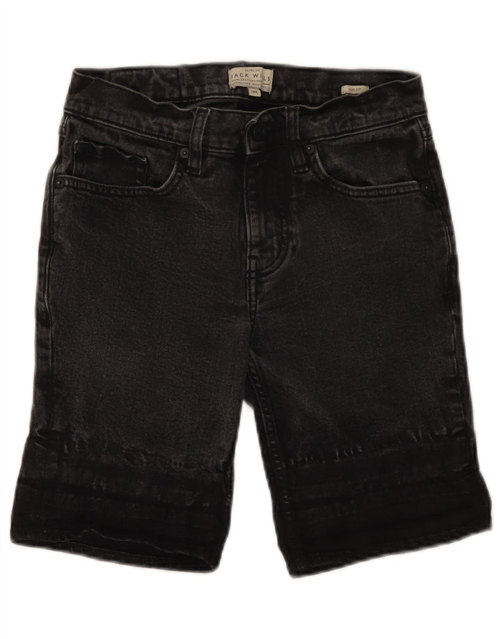 Женские джинсовые шорты узкого кроя Jack Wills W28, средние, черные