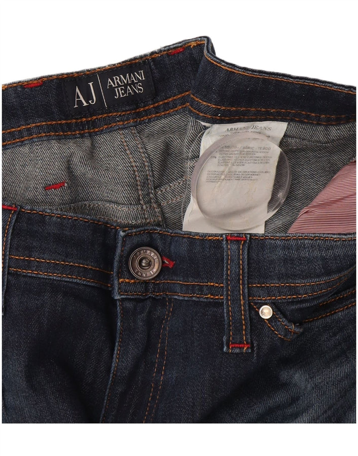 Женские прямые джинсы Armani W30 L29 темно-синие, хлопок