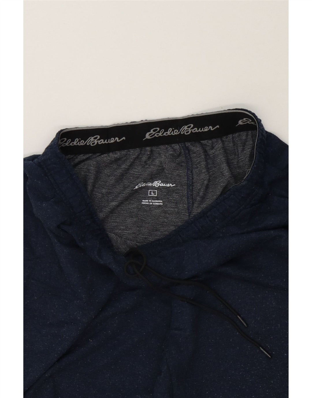 EDDIE BAUER Mens Tracksuit Trousers Large Navy Blue Polyester Vintage Eddie Bauer and Second-Hand Eddie Bauer from Messina Hembry 