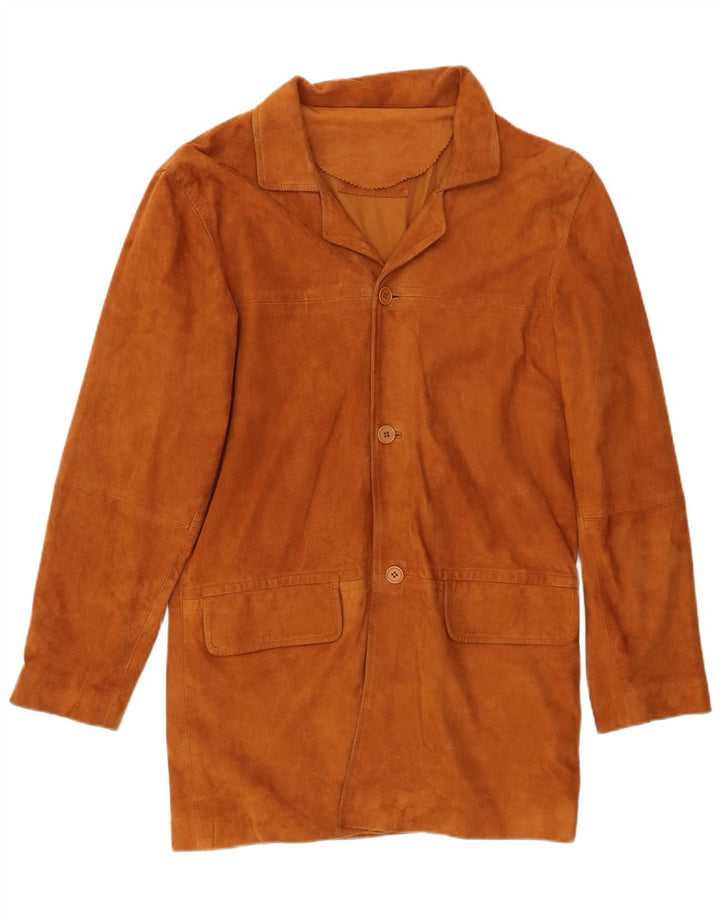 Мужская замшевая куртка VINTAGE IT 52 XL Бежевая кожаная