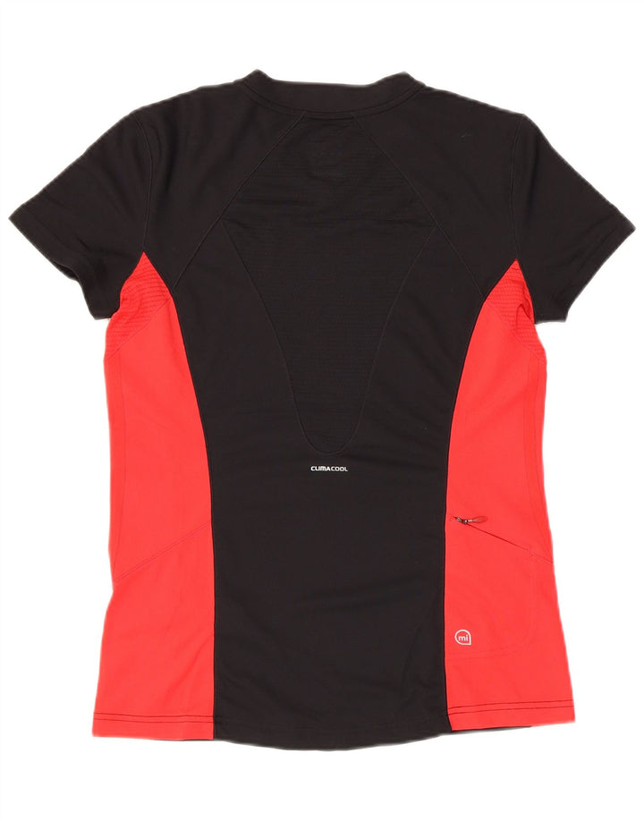 Женская футболка Adidas Supernova Top UK 14, средний черный, цветной блок