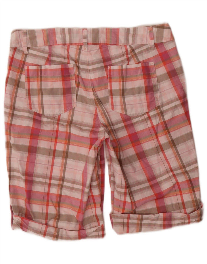 EDDIE BAUER Женские шорты чинос US 6 Medium W32 Хлопок в розовую клетку