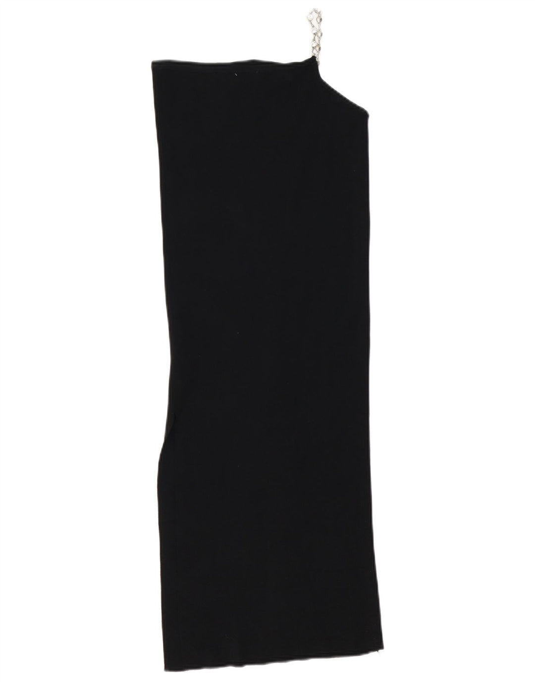 Женское платье на одно плечо Zara UK 10, маленькое черное из вискозы