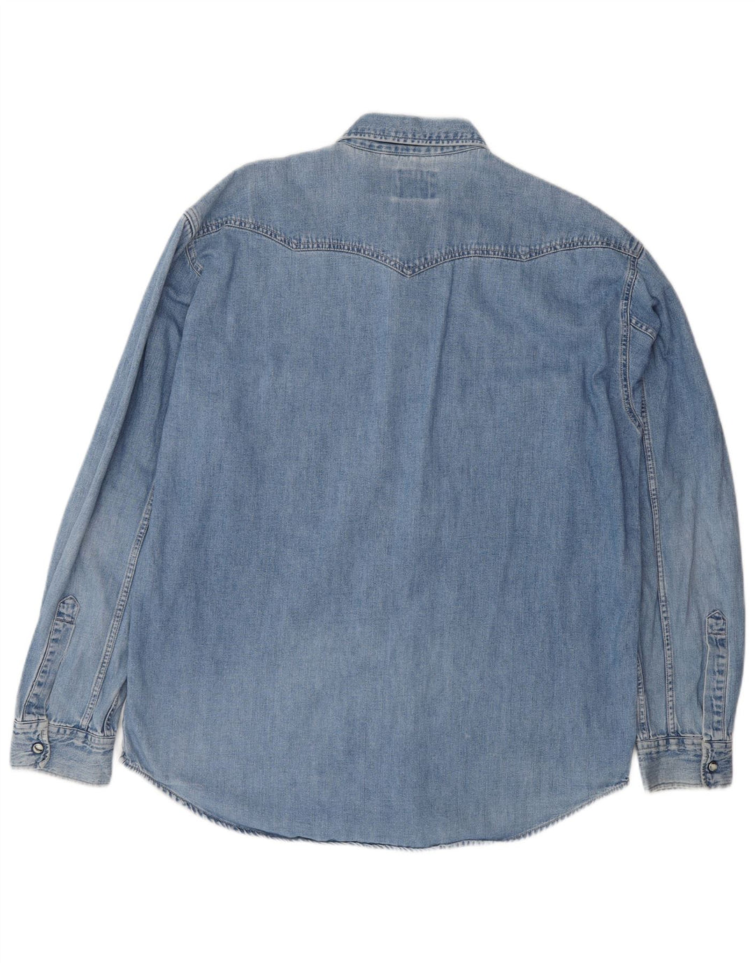 Мужская джинсовая рубашка LEVI'S, большая синяя, хлопок