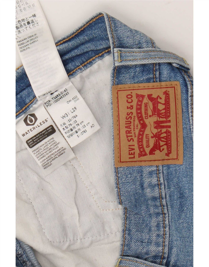 Женские прямые джинсы Levi's Ribcage W31 L29, синий хлопок