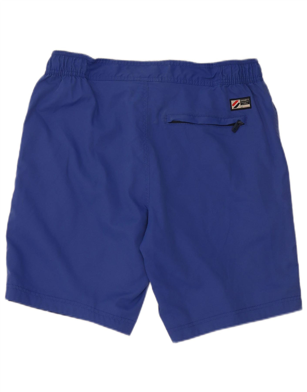 SUPERDRY Мужские шорты для плавания с рисунком, большие синие, полиэстер