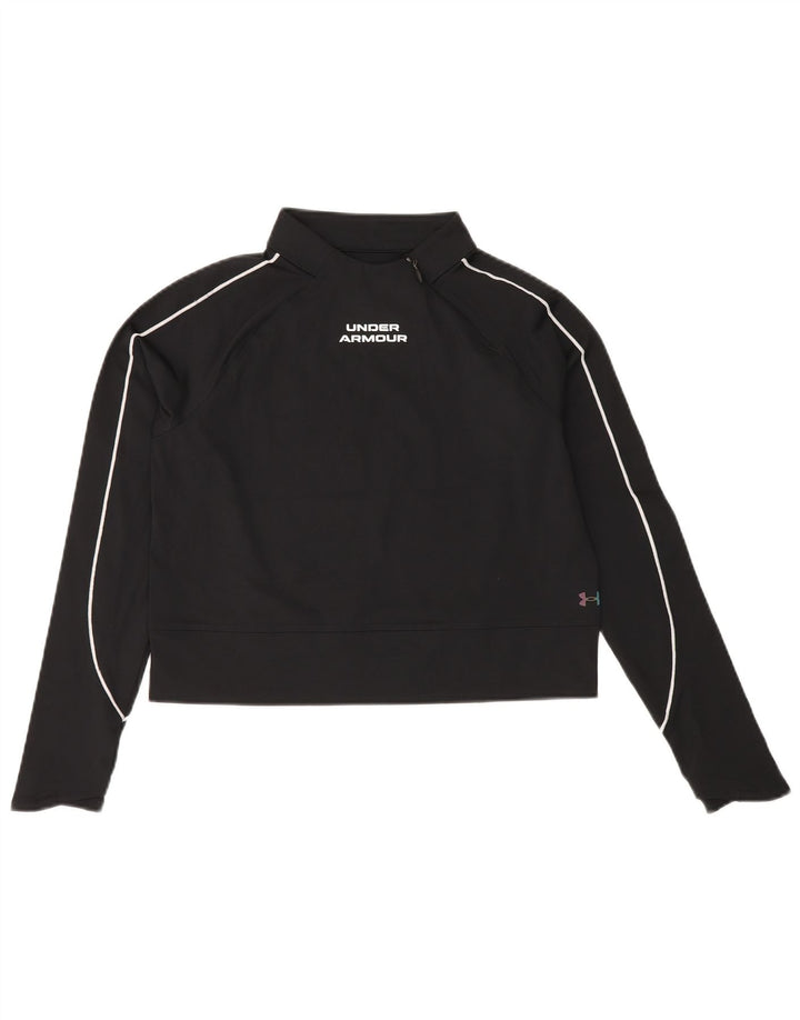 Женский укороченный свитшот Under Armour Cold Gear UK 10, маленький черный