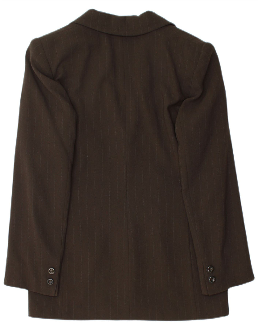 Женский пиджак Selene на 3 пуговицах UK 12, средний коричневый в тонкую полоску