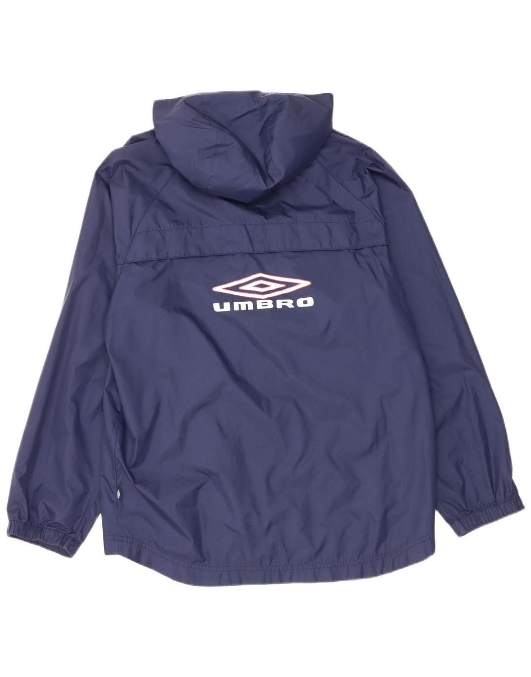 Мужская непромокаемая куртка UMBRO с капюшоном и графикой, Великобритания 36, маленькая, темно-синий, нейлон