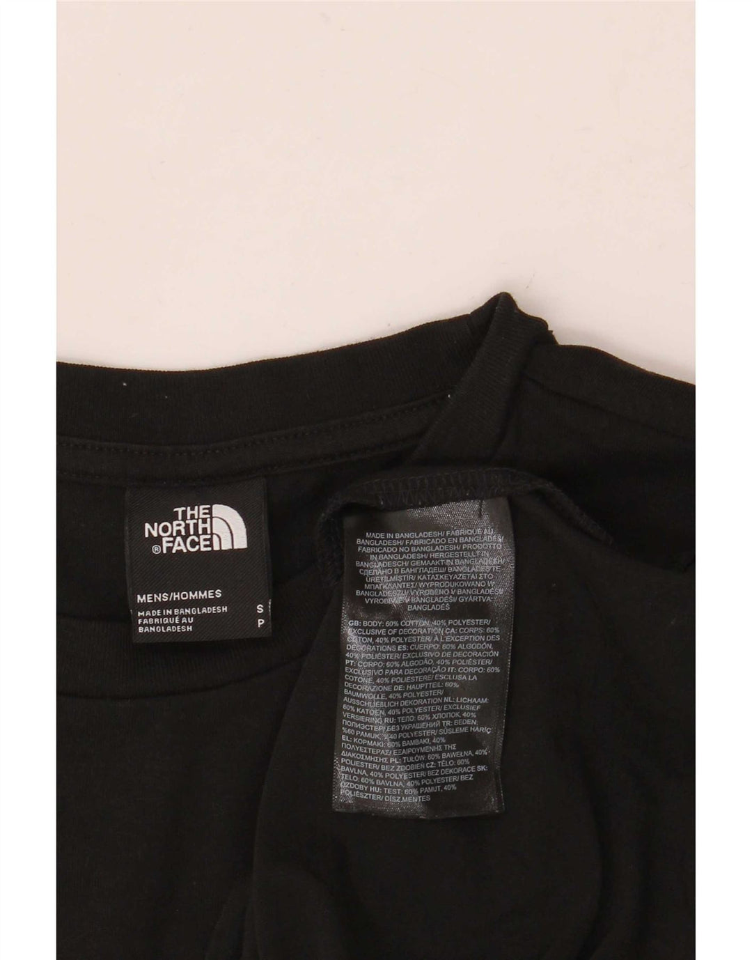 Мужская футболка The North Face, маленький черный хлопковый топ