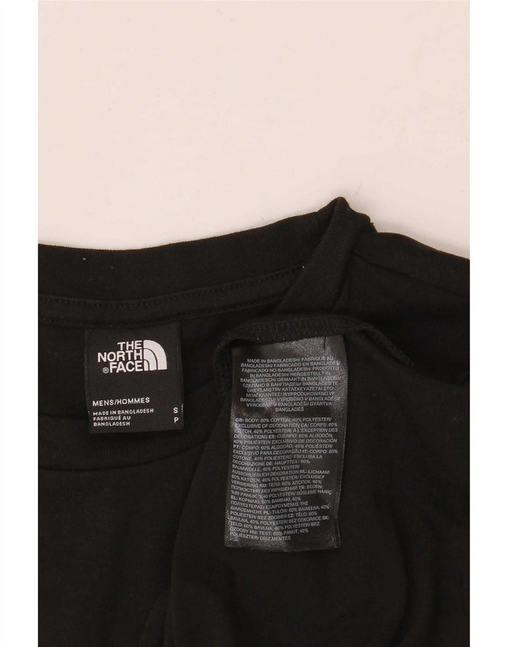 Мужская футболка The North Face, маленький черный хлопковый топ